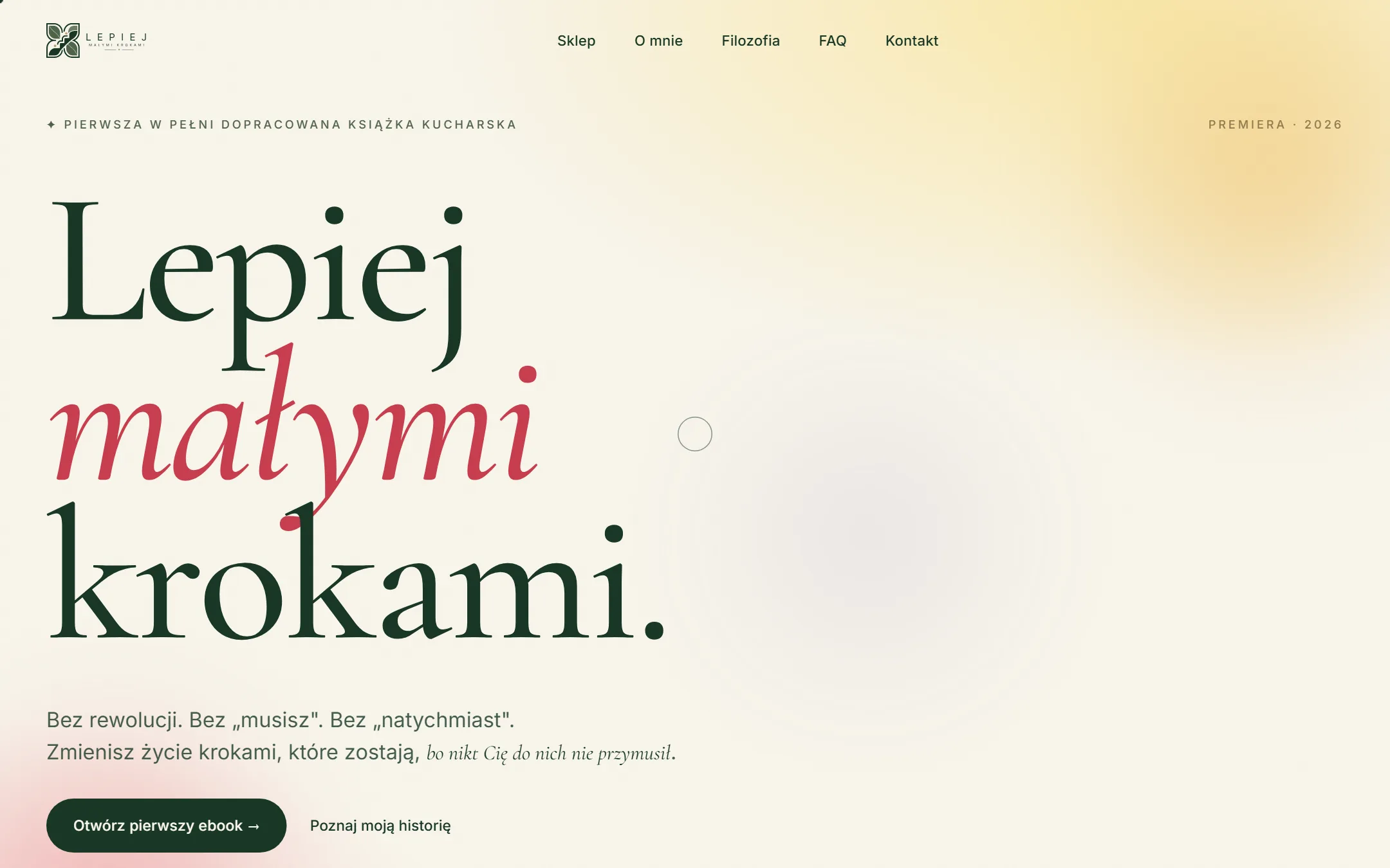 Lepiej Małymi Krokami , Premium ebook ecommerce z watermarkowanym PDF i Tpay.